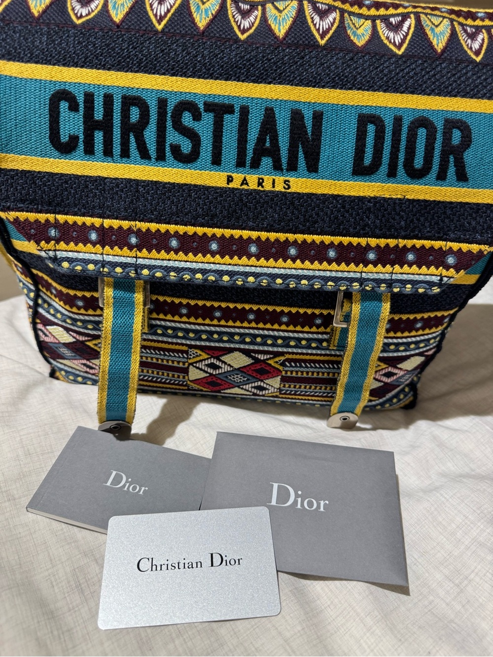 Christian Dior Diorcamp Embroidered Messenger Bag - Picture 8 of 12